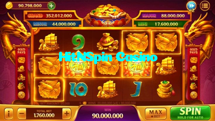 HitNSpin Casino casino presented on mobile device in Pakistan with slots and live games